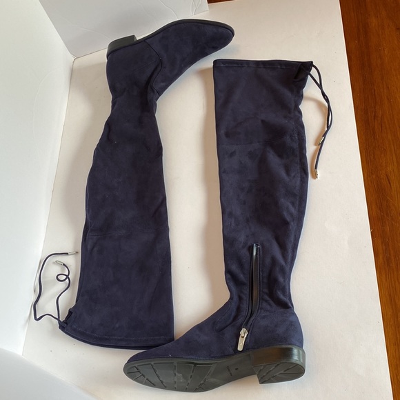 Marc Fisher Size 7M, Over Knee Boots, Navy - Picture 2 of 7